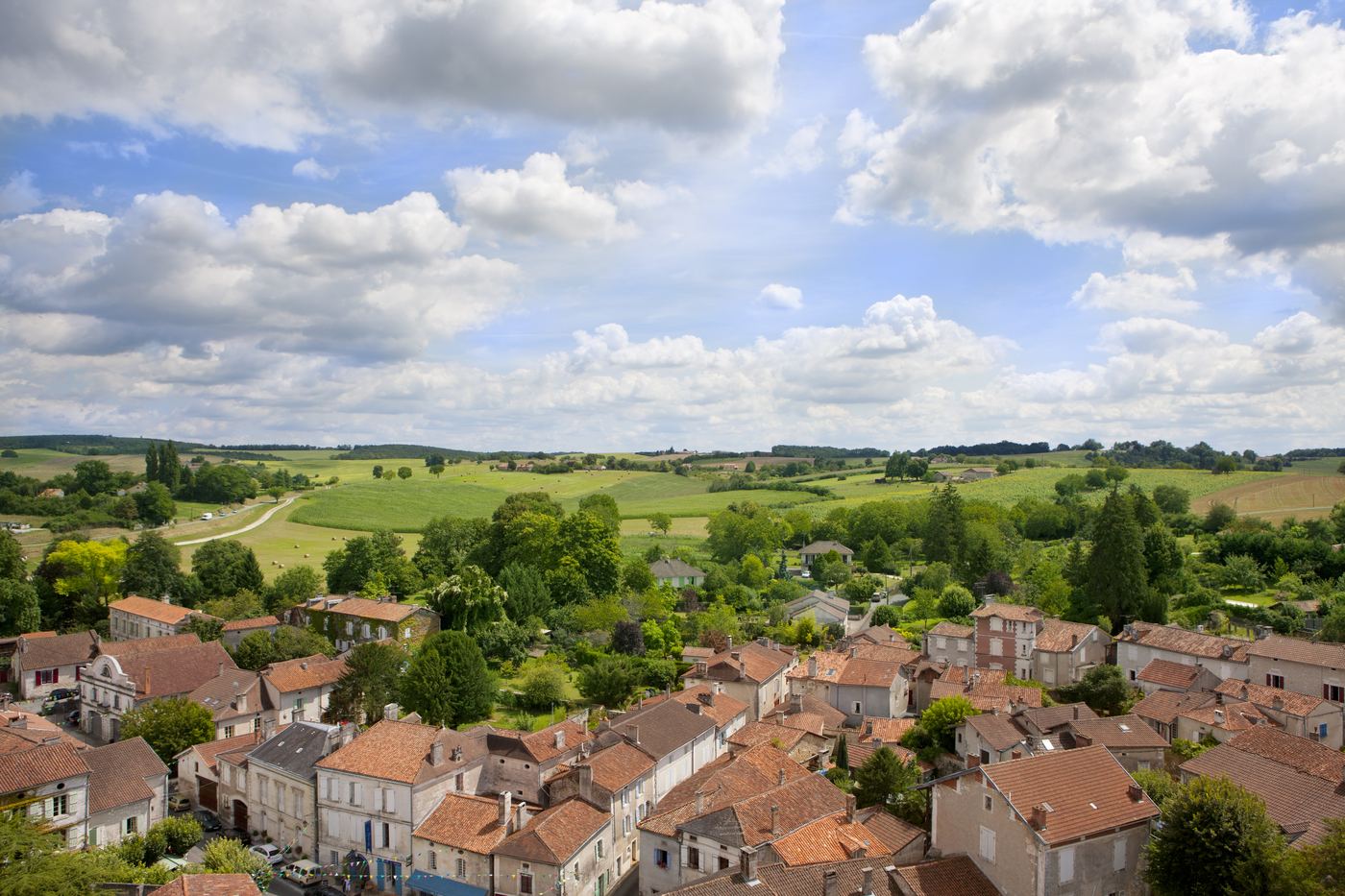 Toits et jardins du centre-bourg